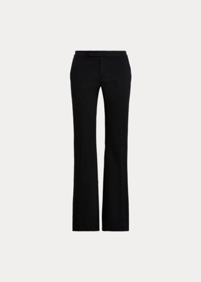 Pantalones Polo Ralph Lauren Mujer Negros - Cotton Flare - EOBQD5078